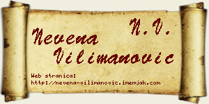 Nevena Vilimanović vizit kartica